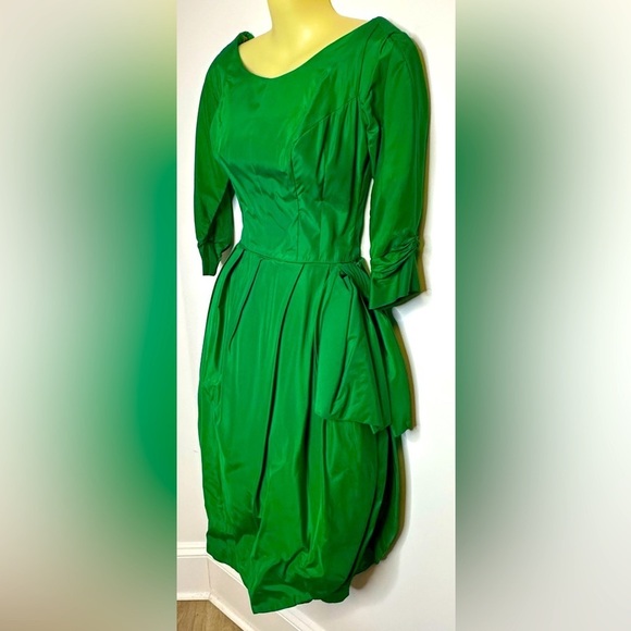 Vintage Green Dinner Dress size 0 - Picture 2 of 14